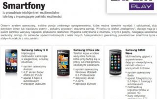 Mobilny katalog telefonów Play- wiosna 2011