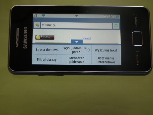 Test Samsung Star II GT-S5260 - przeglądarka internetowa