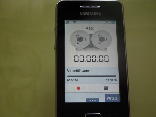 Test Samsung Star II GT-S5260 - Dyktafon