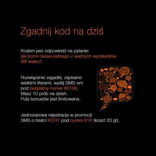 Tajemniczy kod zagadka na czwartek
