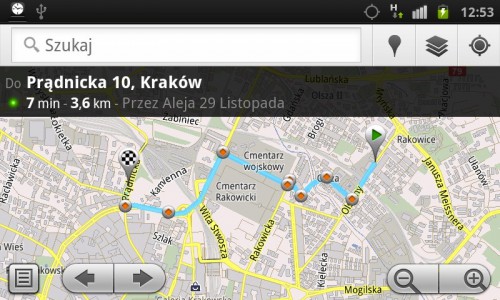 Mapy Google 5.7 dla Android z wskazówkami dla transportu publicznego, funkcją pobierania map offline
