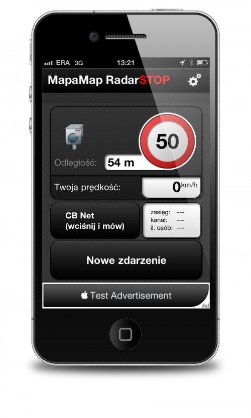 MapaMap RadarSTOP + iPhone