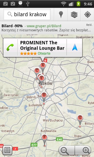 Mapy Google 5.9 z funkcją powiadomień głosowych dla transportu publicznego