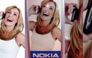 Nokia reklamuje się z iPhonem 4 w ręku