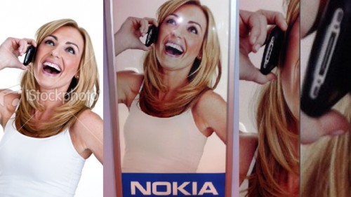 Nokia reklamuje się z iPhonem 4 w ręku