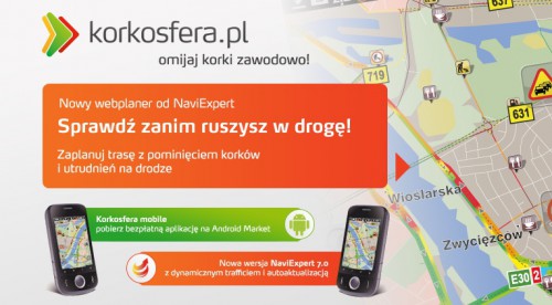 Nowa wersja NaviExpert 7 z opcją wyświetlania natężenia ruchu drogowego- korkosfera.pl