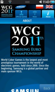 Aplikacja World Cyber Games na Android oraz bada