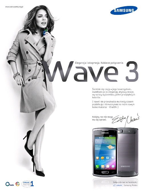 Edyta Herbuś twarzą kampanii Samsung Wave 3 z bada