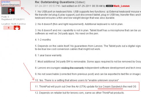 Wypowiedź pracownika Lenovo