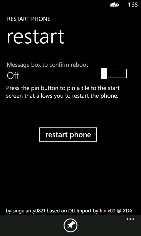 Windows Phone - reset