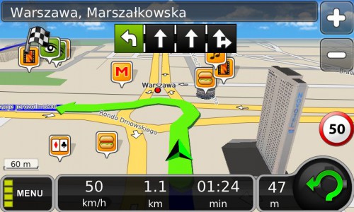 MapaMap 7.2: Asystent pasa ruchu
