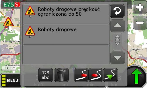 MapaMap 7.2: ON-LINE - roboty drogowe