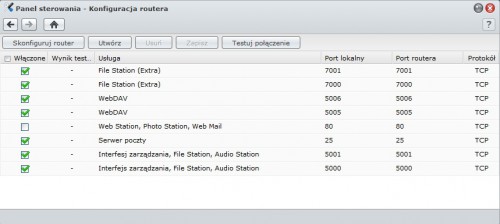 DiskStation DS212j: konfiguracja routera