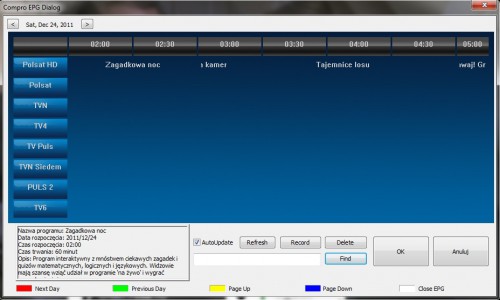 ComproDTV 4.5: EPG