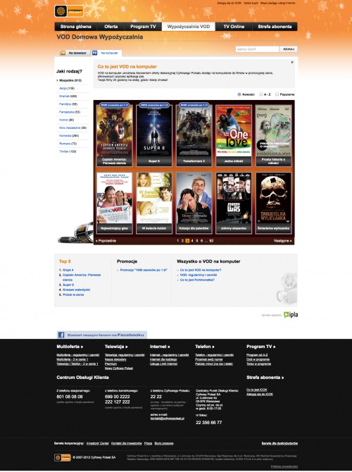 VOD na komputer w Cyfrowym Polsacie