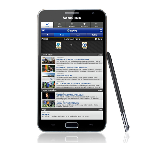 Samsung wprowadza oficjalną aplikację Chelsea FC dla smartfonów z systemem bada i Android