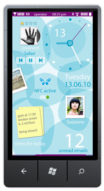 Nokia Windows Phone UI