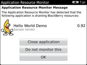 Application Resource Monitor