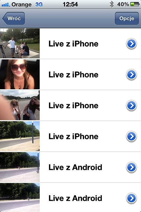 Aplikacja Popler Live