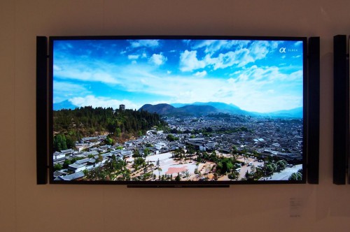 Sony - 84-calowy telewizor BRAVIA 4K. Coraz więcej firm pokazywało na targach telewizory dużych rozdzielczości.