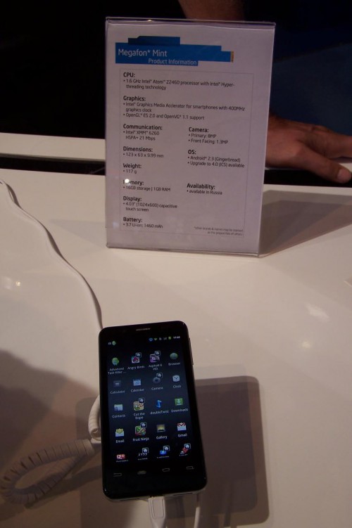 Intel - telefony z procesorem Atom