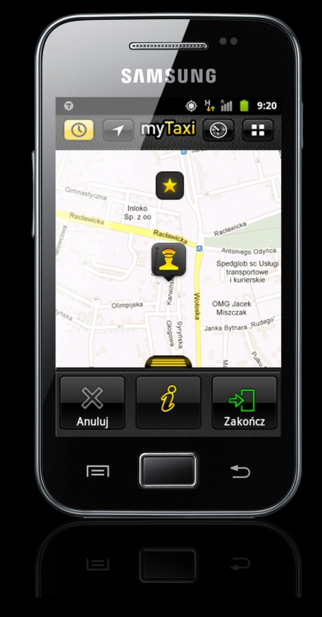 myTaxi kierowca
