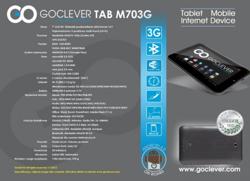 Goclever TAB M703G