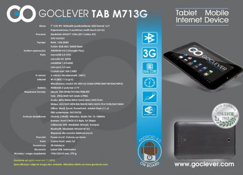 Goclever TAB M713G