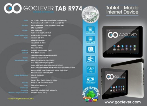 Goclever TAB R974
