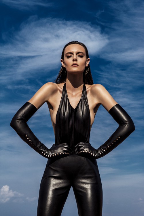 rękawiczki długie Gosia Baczyńska dla T-Mobile fashion