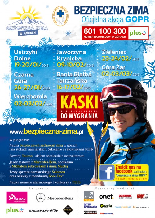 Bezpieczna zima - plakat