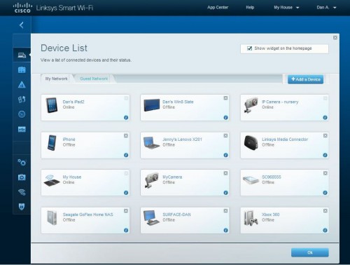 Aplikacje Linksys Smart Wi-Fi