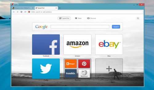 Opera Next Speed Dial