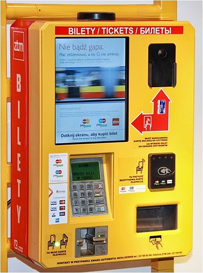 Biletomat bezgotówkowy