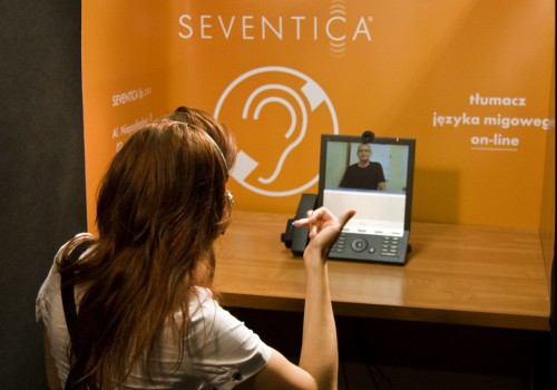 Tłumacz języka migowego w contact center Seventica