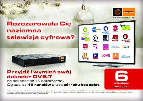 Cyfrowy Polsat wymienia dekodery DVB-T na satelitarne