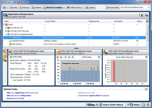 OptiView XG - analiza infrastruktury aplikacji