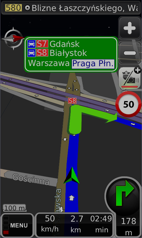 MapaMap 8.0 Android - telefon