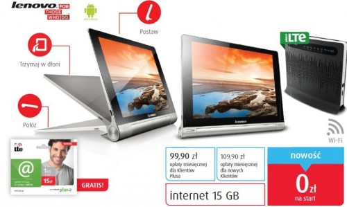 Plus: zestaw dwóch tabletów wraz routerem LTE