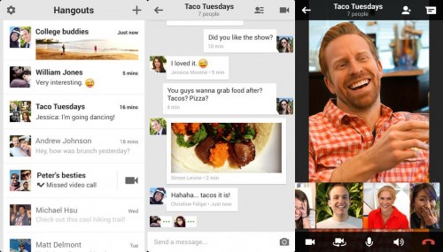 Hangouts dla iOS