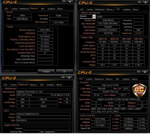 4500MHz na kościach HyperX