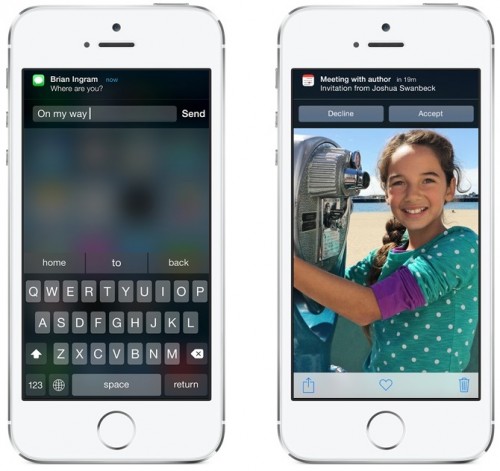 iOS 8: Interaktywne powiadomienia