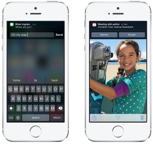 iOS 8: Interaktywne powiadomienia
