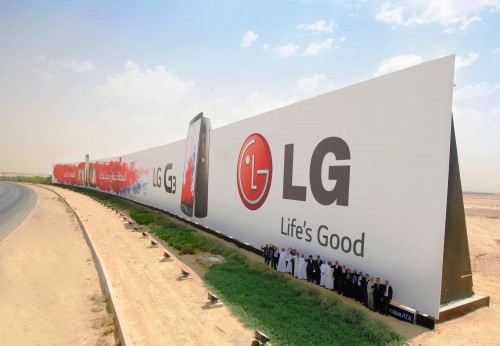 LG G3 billboard