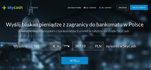 SkyCash Express - serwis internetowy