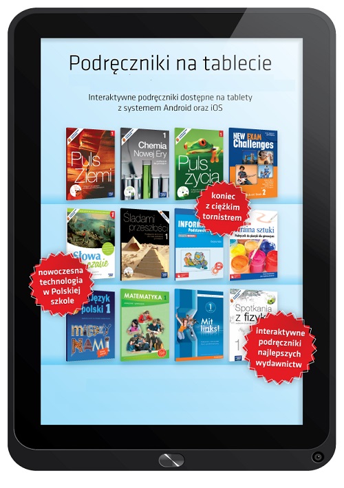Podręczniki na tablecie