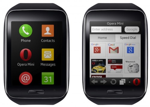 Opera Mini na zegarku Samsung Gear S