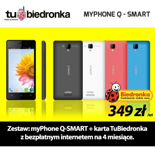 myPhone Q-Smart i myTAB 10 Q-Premium w Biedronce