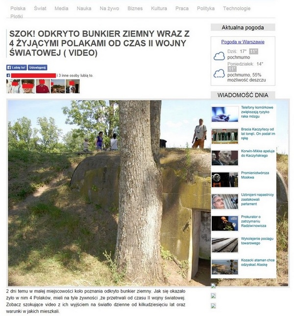 Przeżyli w bunkrze 69 lat