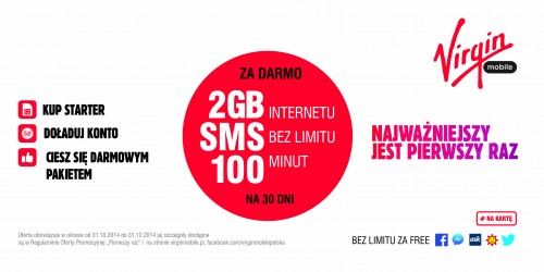 Virgin Mobile Polska - #PEŁENLUZ za 5 PLN